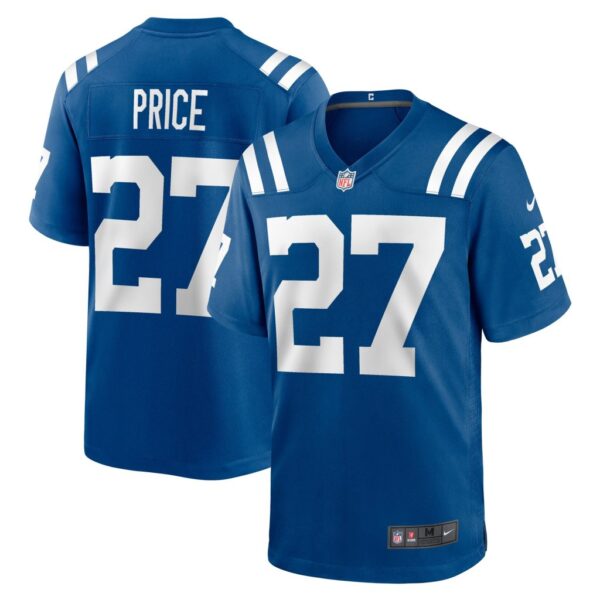 Men's Indianapolis Colts D'Vonte Price Nike Royal Game Player Jersey