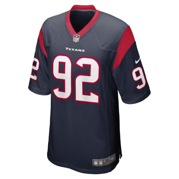 Men's Houston Texans Dylan Horton Nike Navy Team Game Jersey