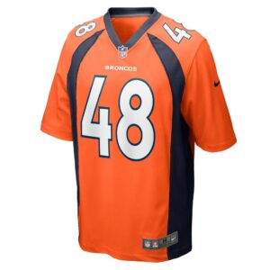 Men's Denver Broncos Dylan Parham Nike Orange Game Player Jersey