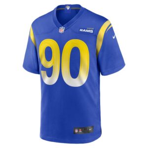 Men's Los Angeles Rams Earnest Brown IV Nike Royal Game Player Jersey