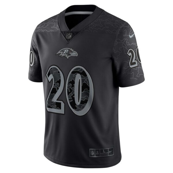 Men's Baltimore Ravens Ed Reed Nike Black Retired Player RFLCTV Limited Jersey