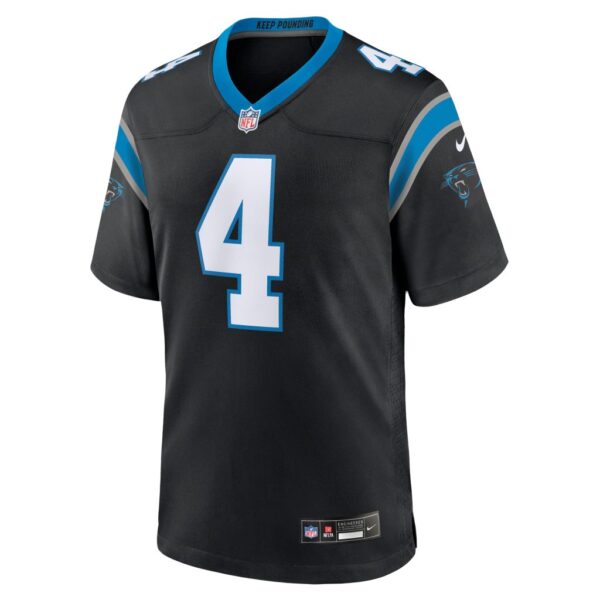 Men's Carolina Panthers Eddy Pineiro Nike Black Team Game Jersey