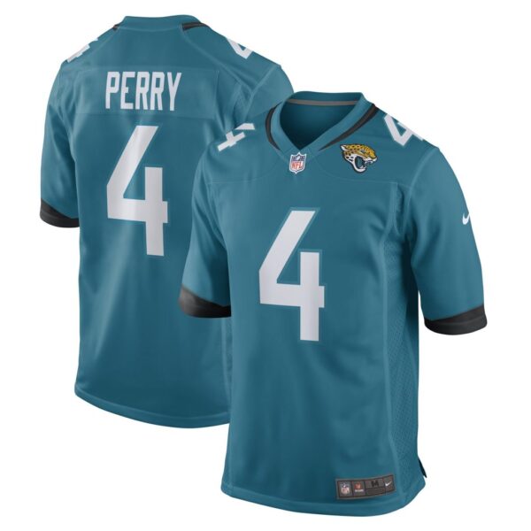 Men's Jacksonville Jaguars E.J. Perry Nike Teal Game Player Jersey