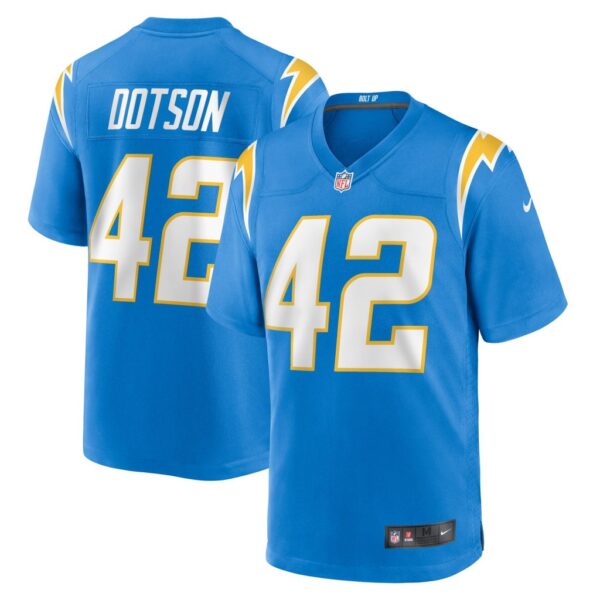 Elijah Dotson Los Angeles Chargers Nike Team Game Jersey - Powder Blue