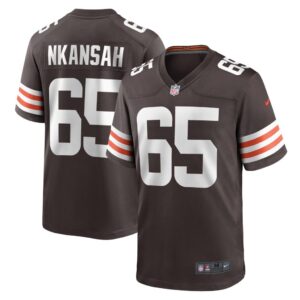 Men's Cleveland Browns Elijah Nkansah Nike Brown Game Player Jersey