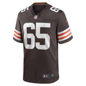 Men's Cleveland Browns Elijah Nkansah Nike Brown Game Player Jersey