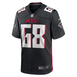 Men's Atlanta Falcons Elijah Wilkinson Nike Black Game Jersey