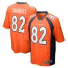 Men's Denver Broncos Eric Saubert Nike Orange Game Jersey