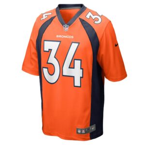 Men's Denver Broncos Essang Bassey Nike Orange Game Jersey