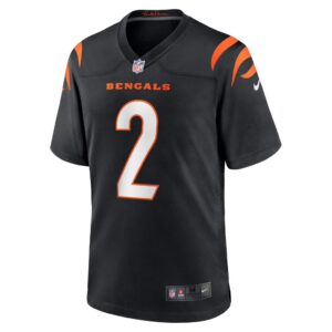 Men's Cincinnati Bengals Evan McPherson Nike Black Team Game Jersey