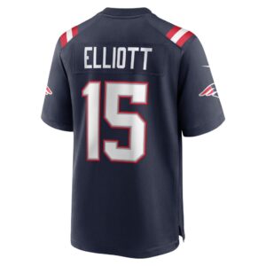 Ezekiel Elliott New England Patriots Nike Game Player Jersey - Navy