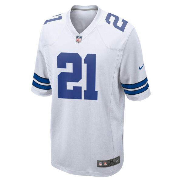 Men's Nike Ezekiel Elliott White Dallas Cowboys Team Game Jersey