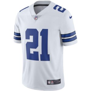 Men's Nike Ezekiel Elliott White Dallas Cowboys Vapor Limited Player Jersey