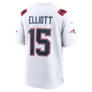 Ezekiel Elliott New England Patriots Nike Game Player Jersey - White