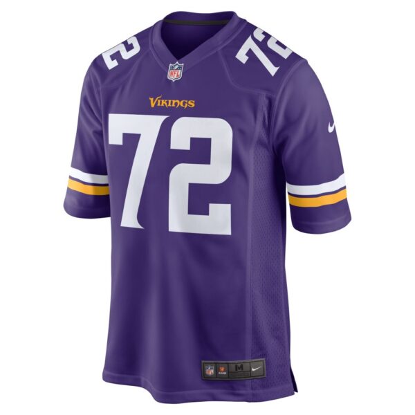 Men's Minnesota Vikings Ezra Cleveland Nike Purple Game Jersey