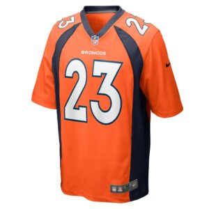 Fabian Moreau Denver Broncos Nike Team Game Jersey - Orange