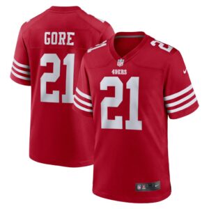 Men's San Francisco 49ers Frank Gore Nike Scarlet Retired Player Game Jersey