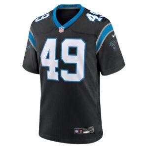 Men's Carolina Panthers Frankie Luvu Nike Black Team Game Jersey