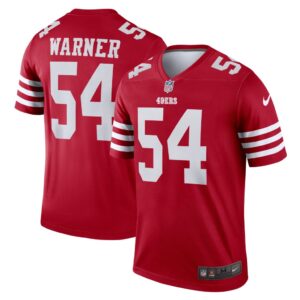 Men's San Francisco 49ers Fred Warner Nike Scarlet Legend Jersey