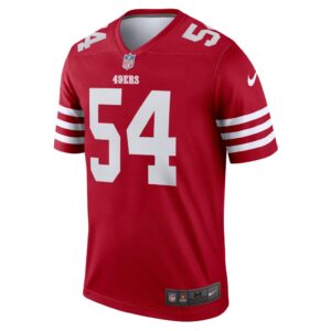 Men's San Francisco 49ers Fred Warner Nike Scarlet Legend Jersey