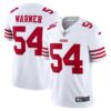 Men's San Francisco 49ers Fred Warner Nike White Vapor Limited Jersey