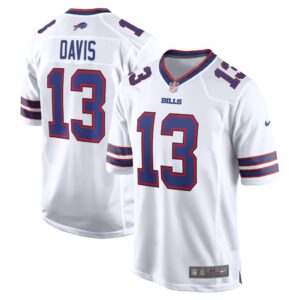 Men's Buffalo Bills Gabe Davis Nike White Game Player Jersey