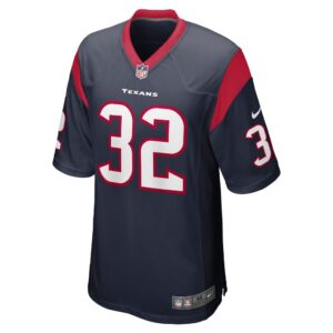 Men's Houston Texans Garret Wallow Nike Navy Game Jersey