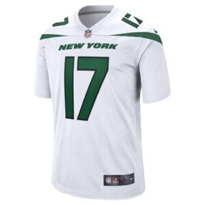 Men's New York Jets Garrett Wilson Nike White Game Player Jersey