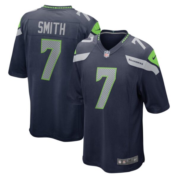 Men's Seattle Seahawks Geno Smith Nike College Navy Game Jersey