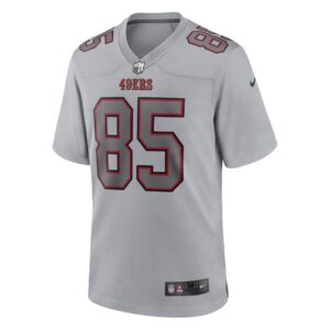 Men's San Francisco 49ers George Kittle Nike Gray Atmosphere Fashion Game Jersey