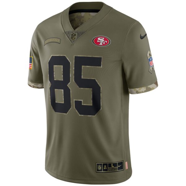 Men's San Francisco 49ers Nike Olive 2022 Salute To Service Limited Jersey