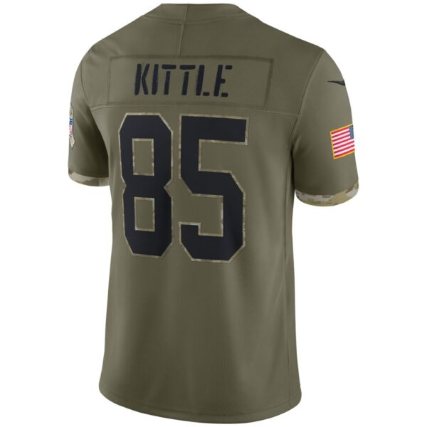 Men's San Francisco 49ers Nike Olive 2022 Salute To Service Limited Jersey