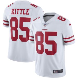 Men's San Francisco 49ers George Kittle White Vapor Limited Player Jersey