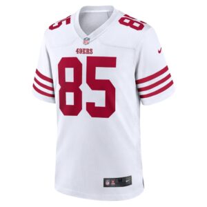 Men's San Francisco 49ers George Kittle Nike White Team Game Jersey