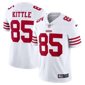 Men's San Francisco 49ers George Kittle Nike White Vapor Limited Jersey