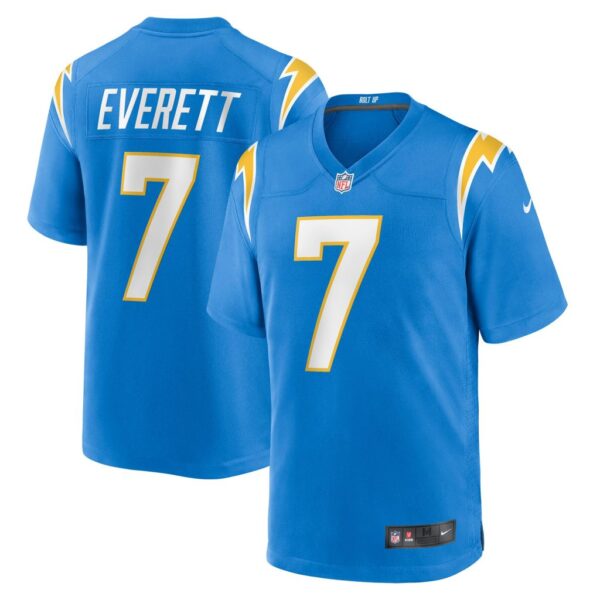 Men's Los Angeles Chargers Gerald Everett Nike Powder Blue Player Game Jersey