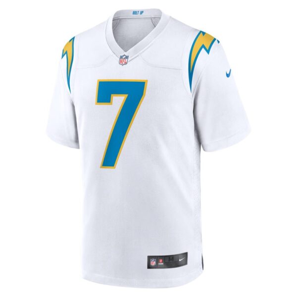 Men's Los Angeles Chargers Gerald Everett Nike White Game Player Jersey