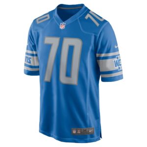 Men's Detroit Lions Germain Ifedi Nike Blue Team Game Jersey