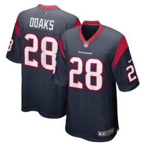 Men's Houston Texans Gerrid Doaks Nike Navy Team Game Jersey