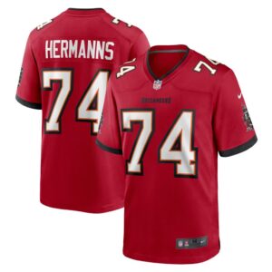 Men's Tampa Bay Buccaneers Grant Hermanns Nike Red Home Game Player Jersey