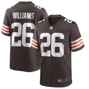 Men's Cleveland Browns Greedy Williams Nike Brown Game Player Jersey