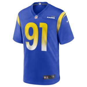 Men's Los Angeles Rams Greg Gaines Nike Royal Game Jersey