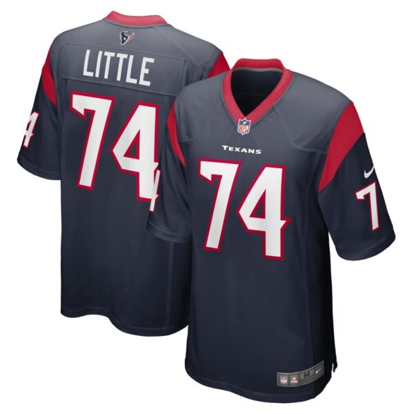 Men's Houston Texans Greg Little Nike Navy Team Game Jersey