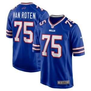 Men's Buffalo Bills Greg Van Roten Nike Royal Game Player Jersey