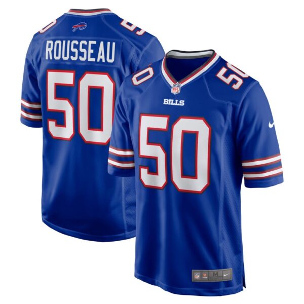 Men's Buffalo Bills Gregory Rousseau Nike Royal Game Player Jersey