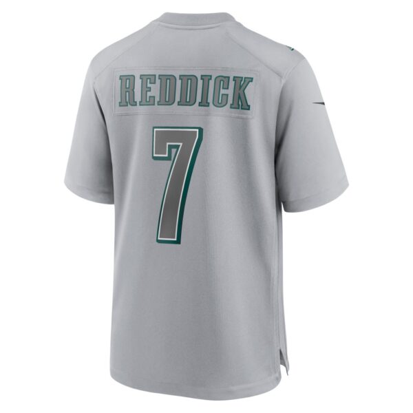 Men's Philadelphia Eagles Haason Reddick Nike Gray Super Bowl LVII Patch Atmosphere Fashion Game Jersey