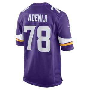 Hakeem Adeniji Minnesota Vikings Nike Team Game Jersey - Purple