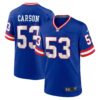 Men's New York Giants Harry Carson Nike Royal Classic Retired Player Game Jersey