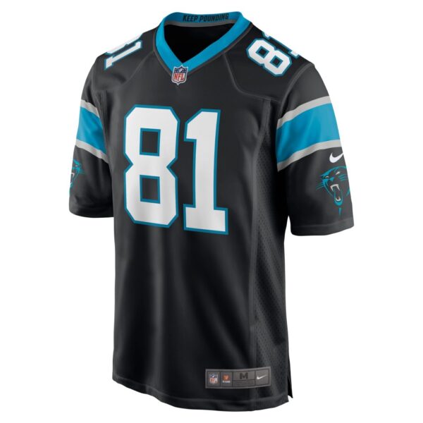 Men's Carolina Panthers Hayden Hurst Nike Black Game Player Jersey