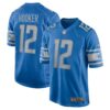 Hendon Hooker Detroit Lions Nike 2023 NFL Draft Pick Game Jersey - Blue